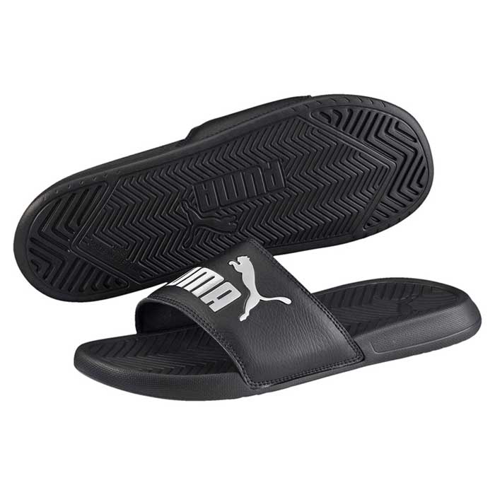 puma popcat slides black