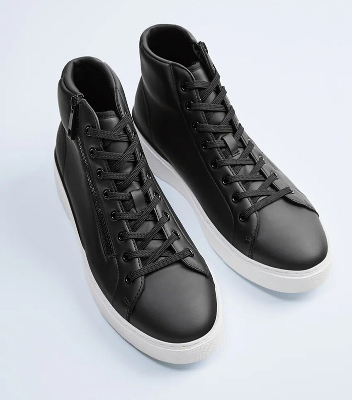 black zara sneakers
