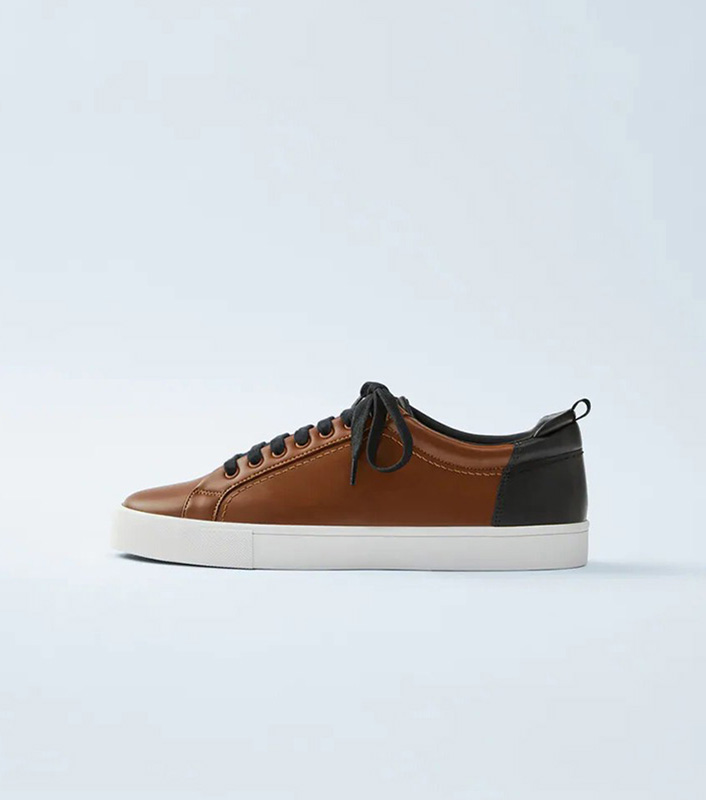 contrasting sneakers zara