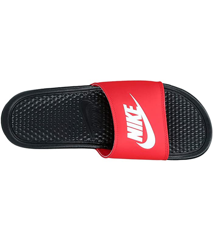 nike benassi red slides