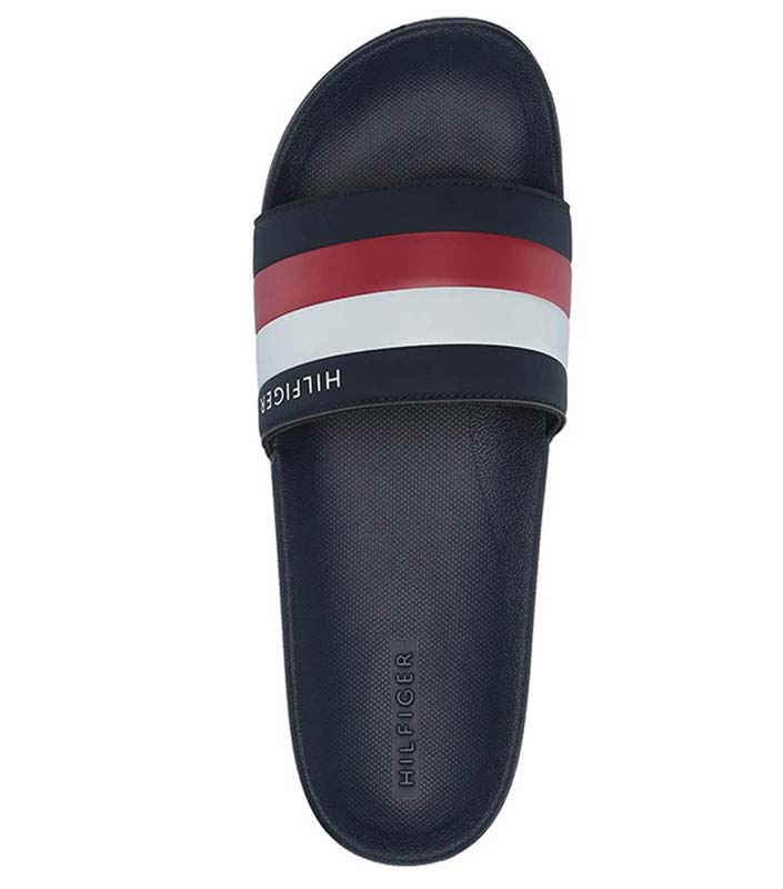 Tommy Hilfiger Rozi Blue Red Slide 