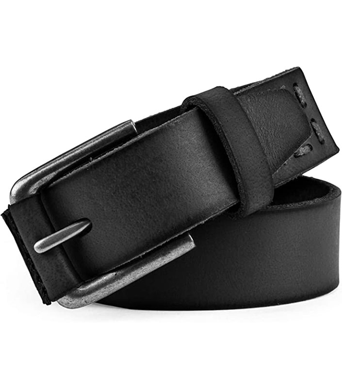 Timberland Boys' Big Leather Black Belt for Kids Mysportskit NG